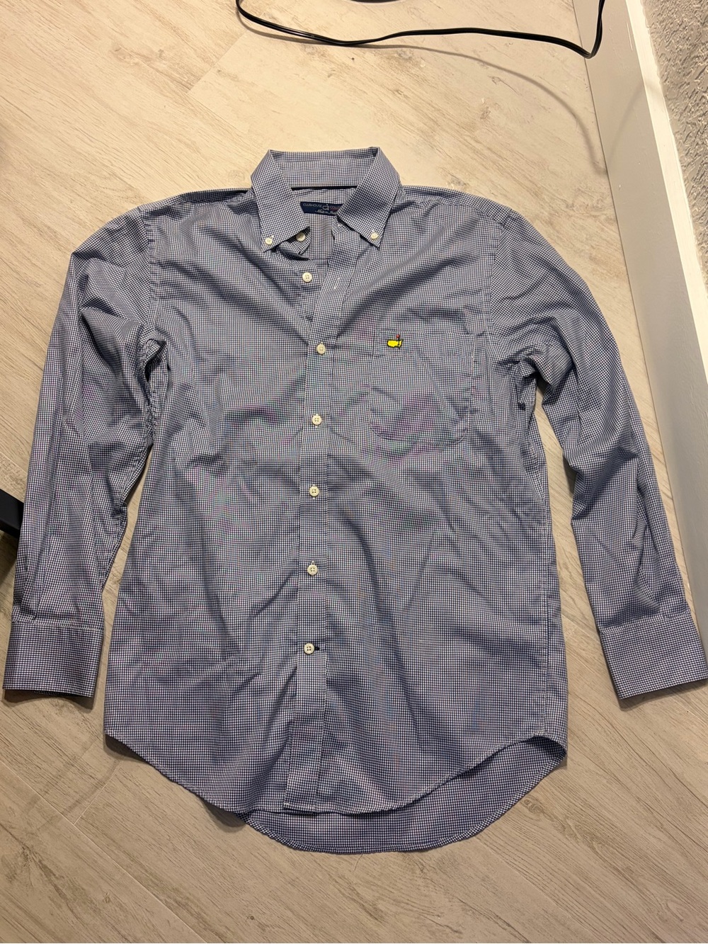 Masters gingham men’s button down